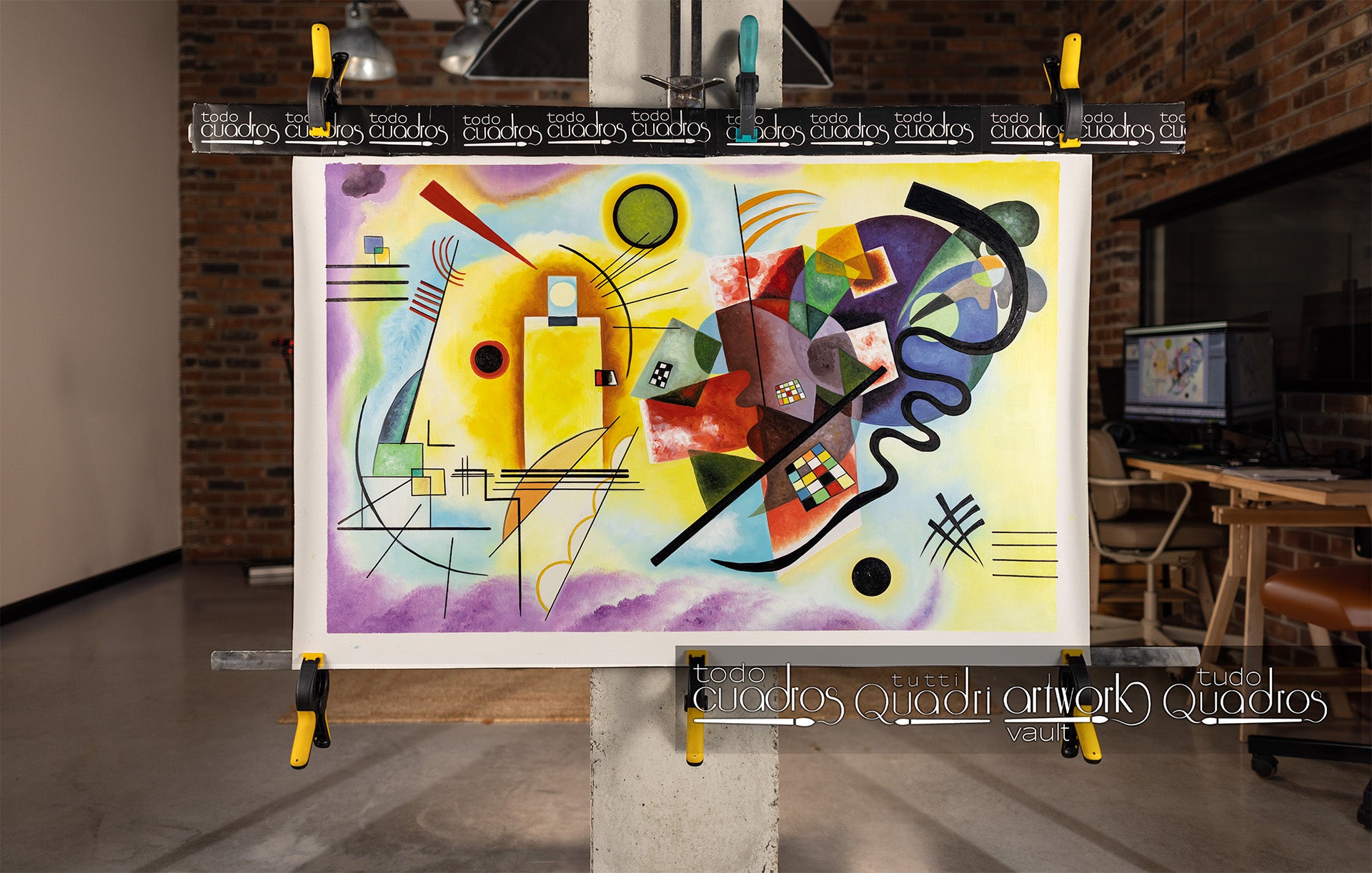 Amarillo, rojo y azul, Kandinsky