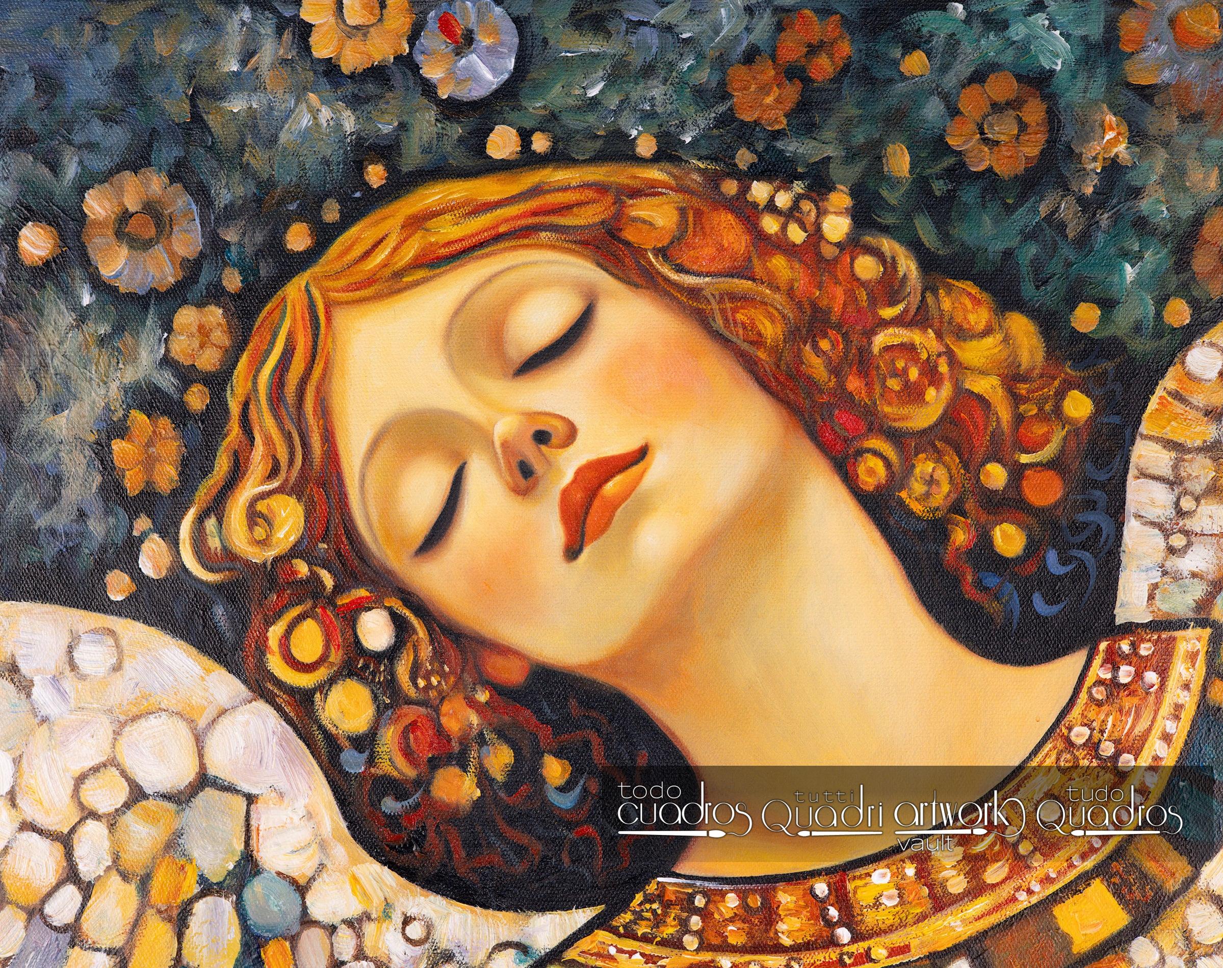 Ángel de los sueños, estilo Klimt