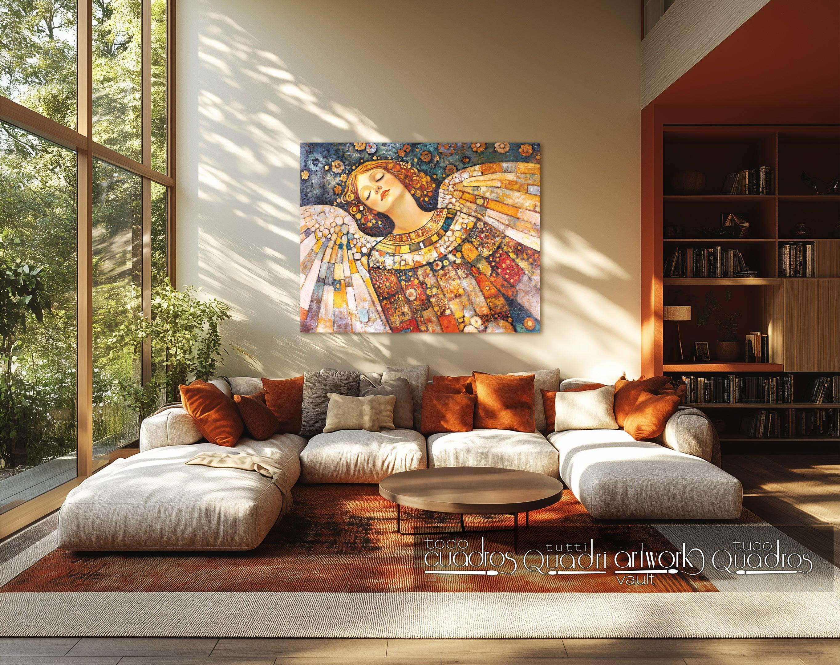 Ángel de los sueños, estilo Klimt