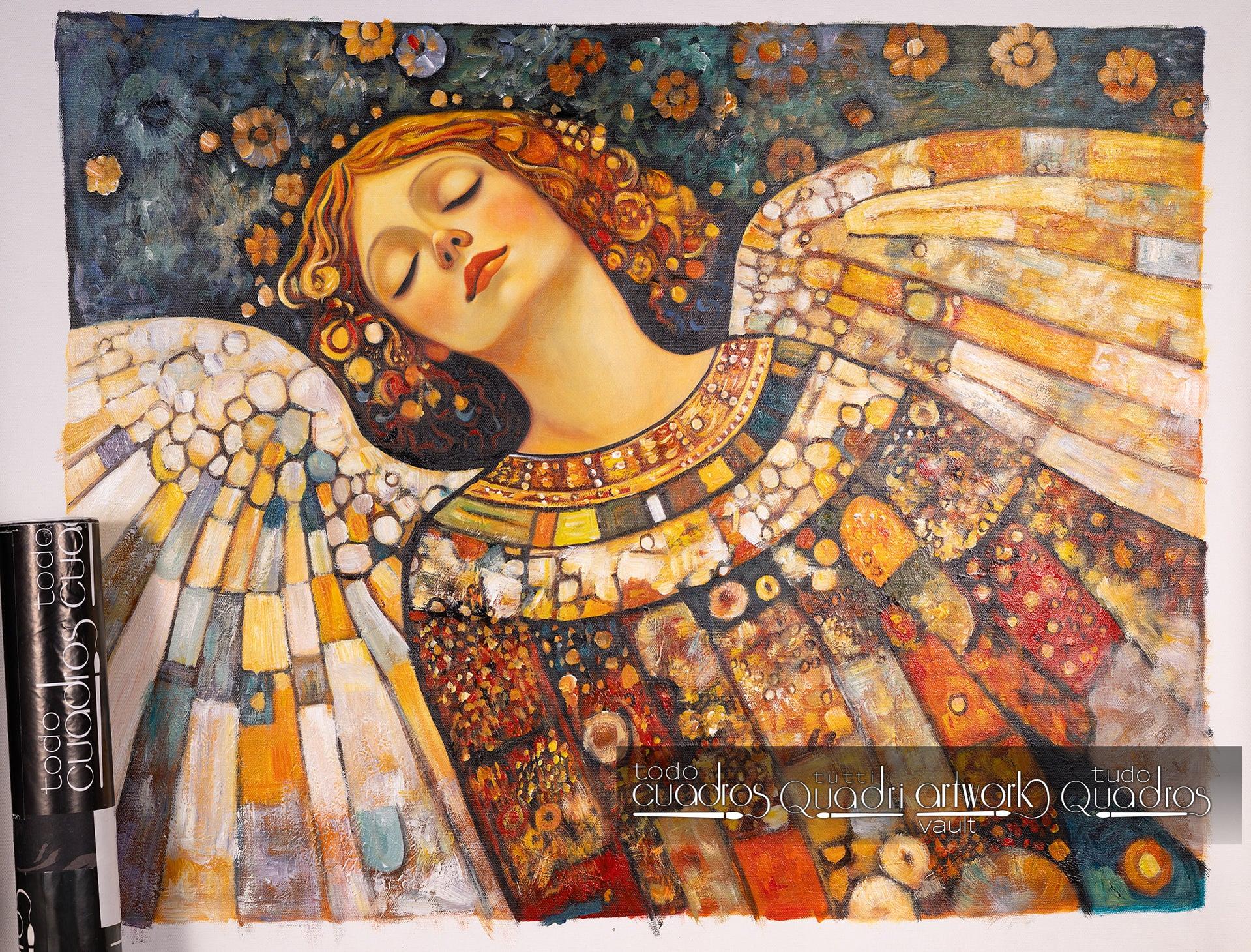 Ángel de los sueños, estilo Klimt