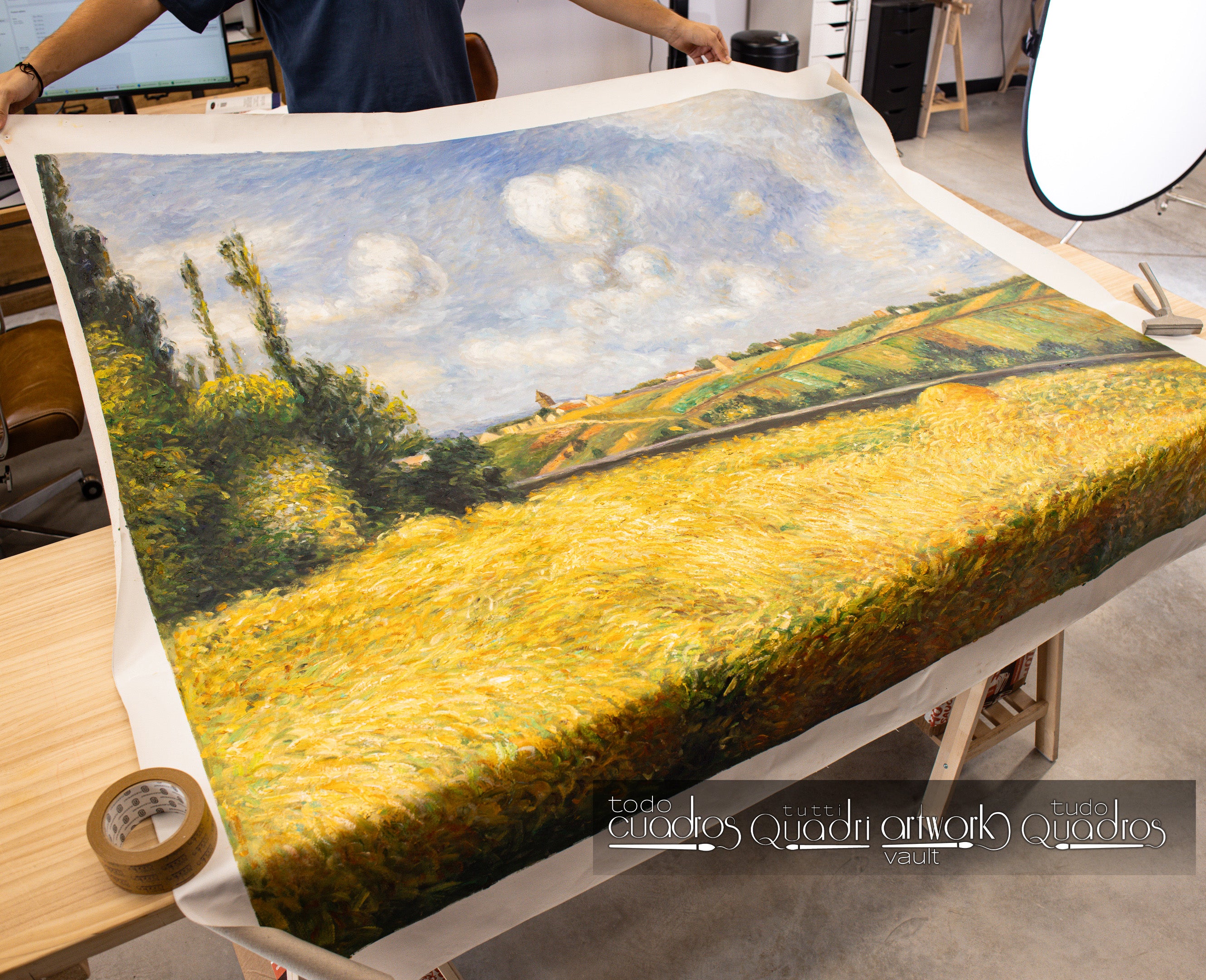 Un campo de centeno, Pissarro