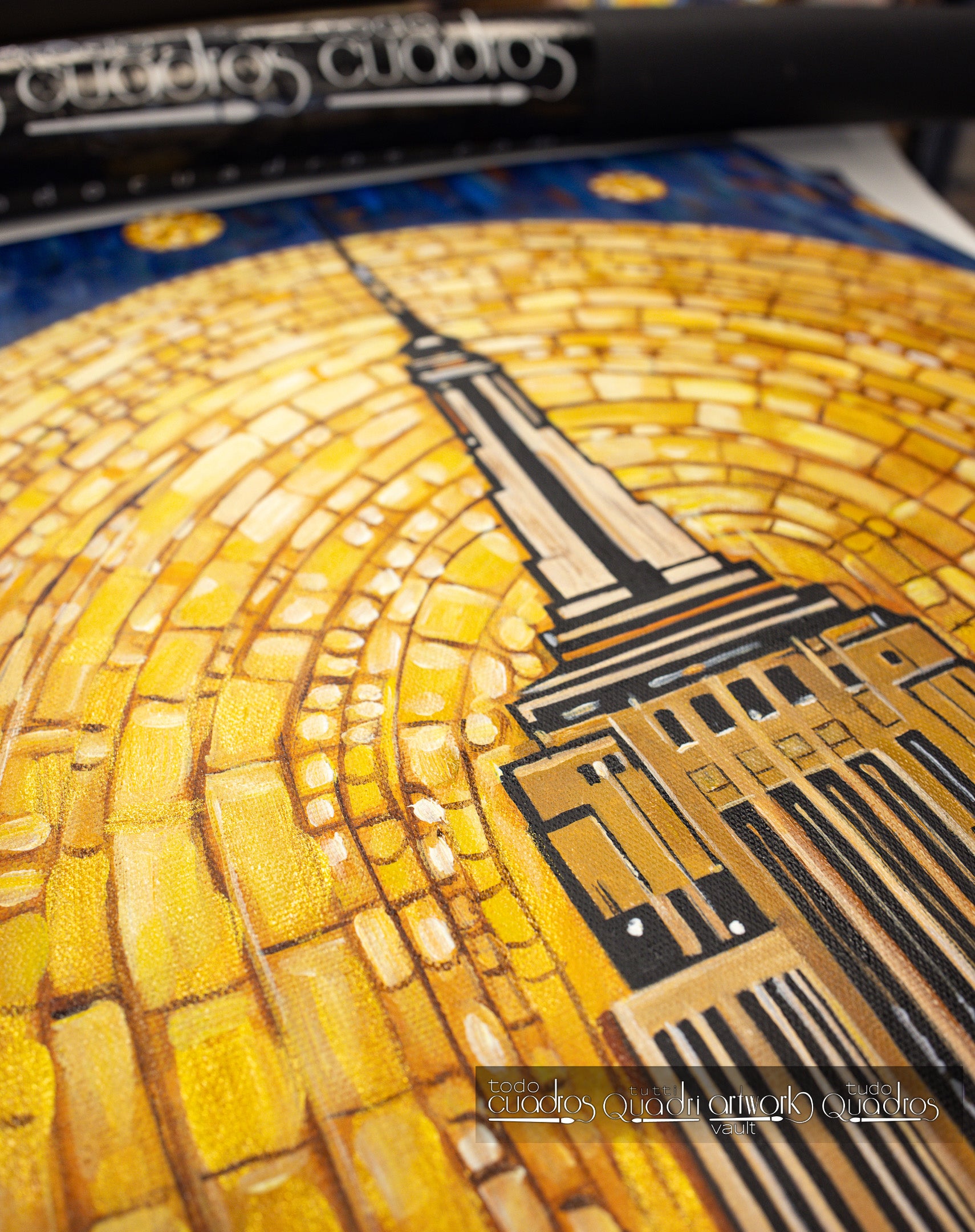 Brillo eterno sobre Manhattan, estilo Klimt