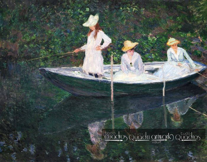 En la barca, Monet