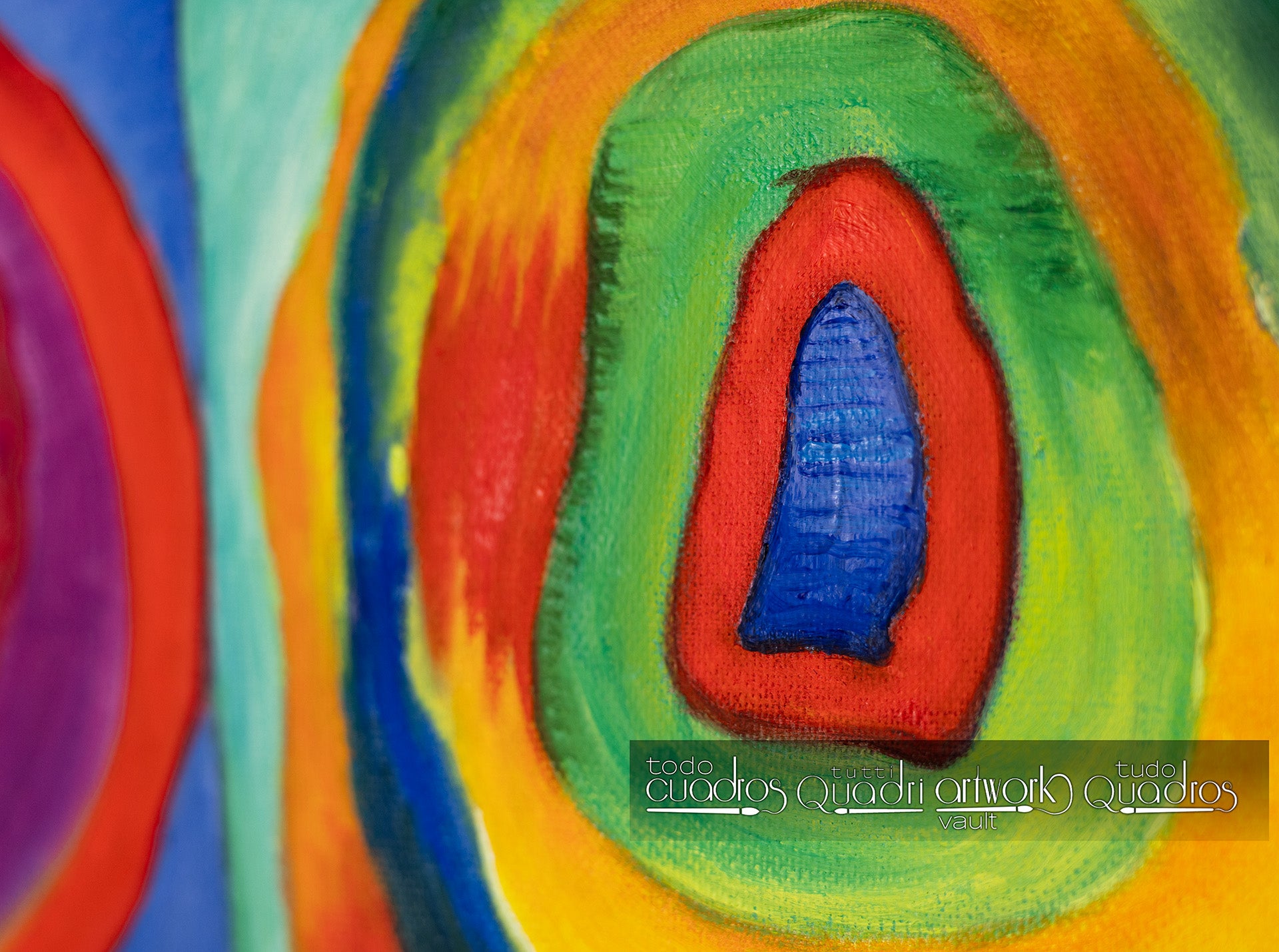 Estudio de color con cuadrados, Kandinsky