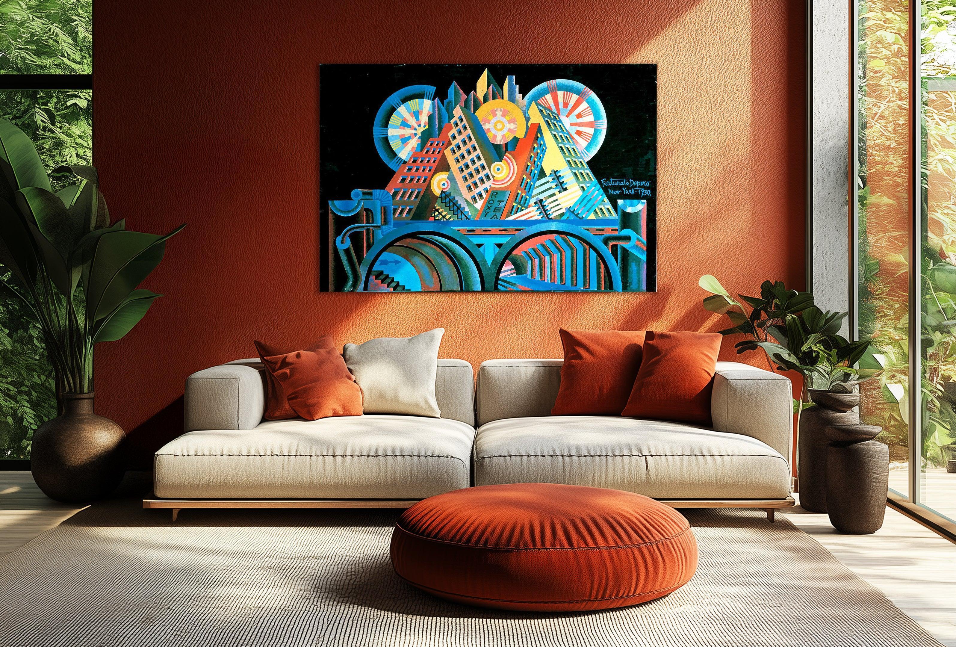 Rascacielos y túnel, Depero