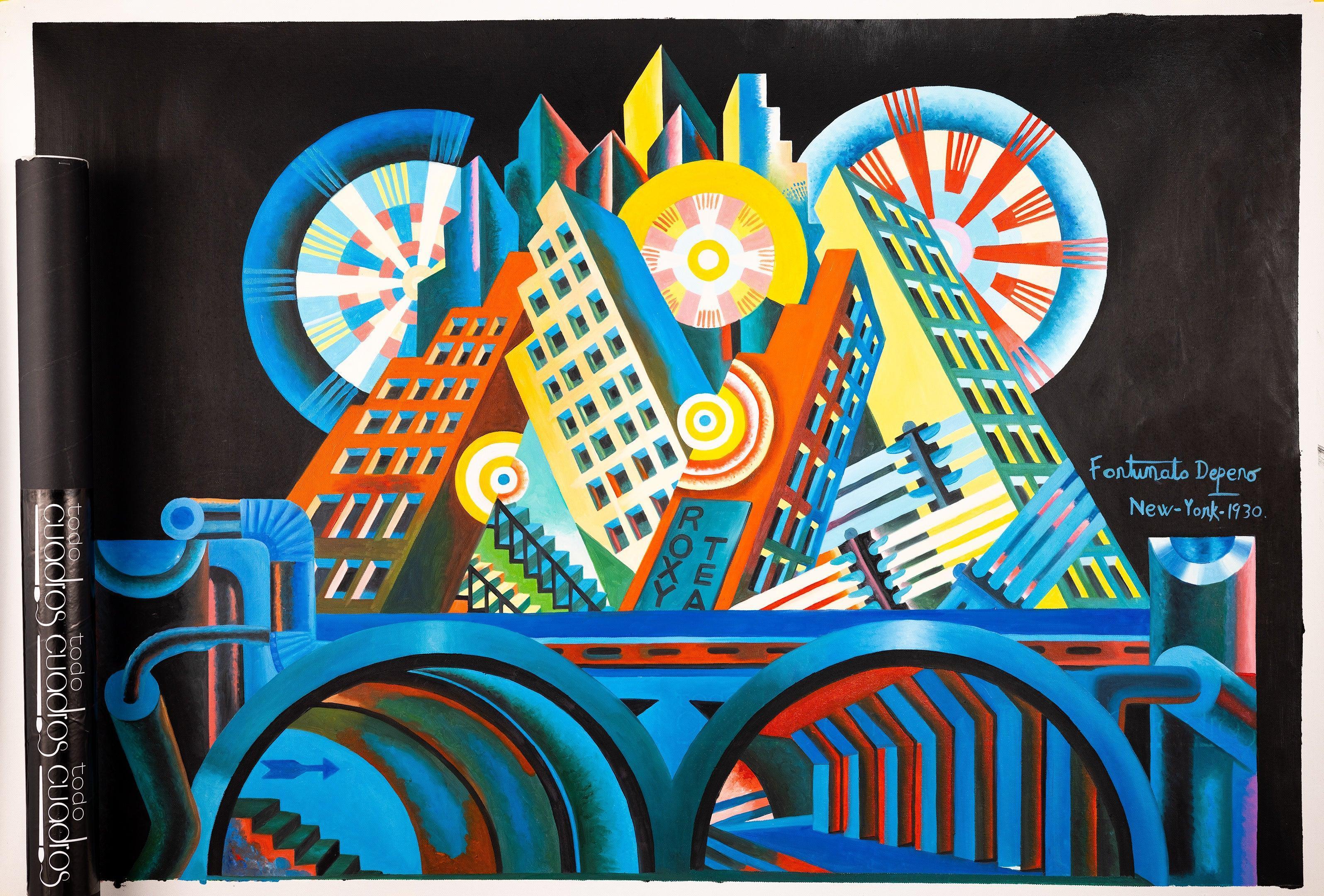 Rascacielos y túnel, Depero