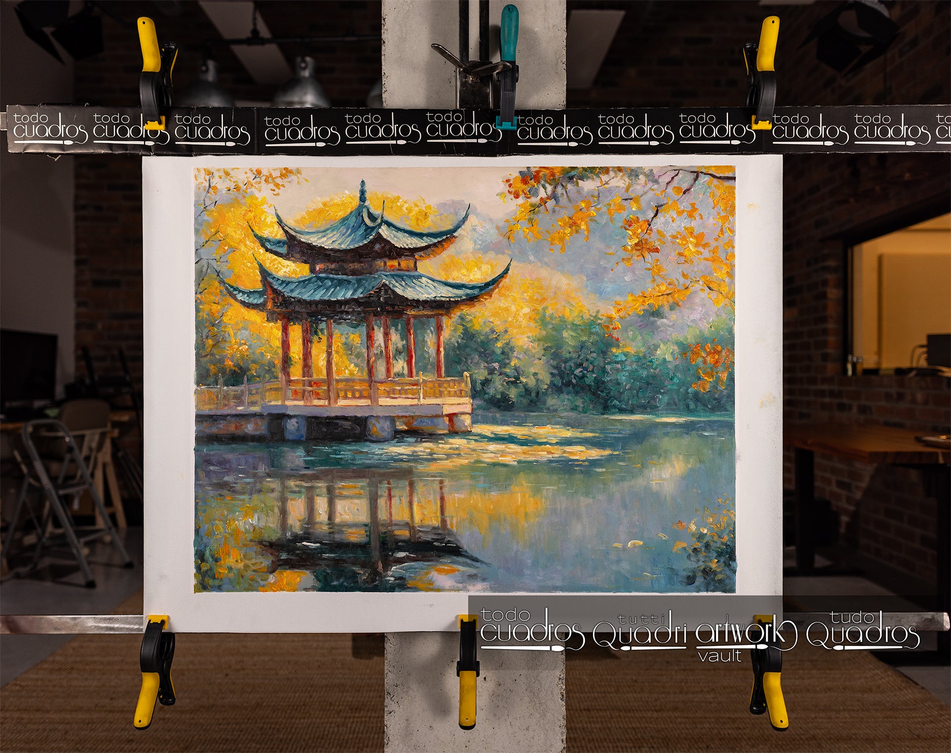 Reflejos de otoño, estilo Monet