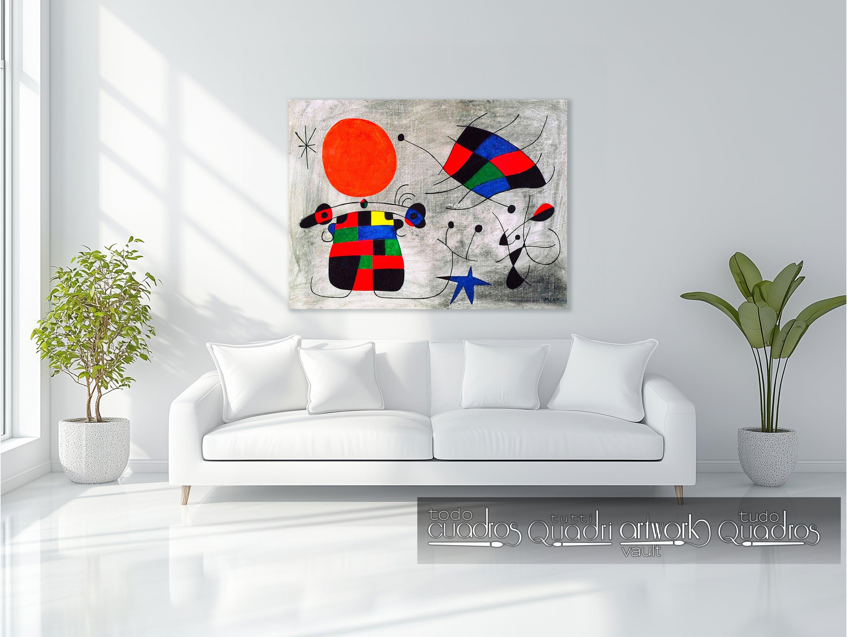 La sonrisa de alas flameantes, Miró