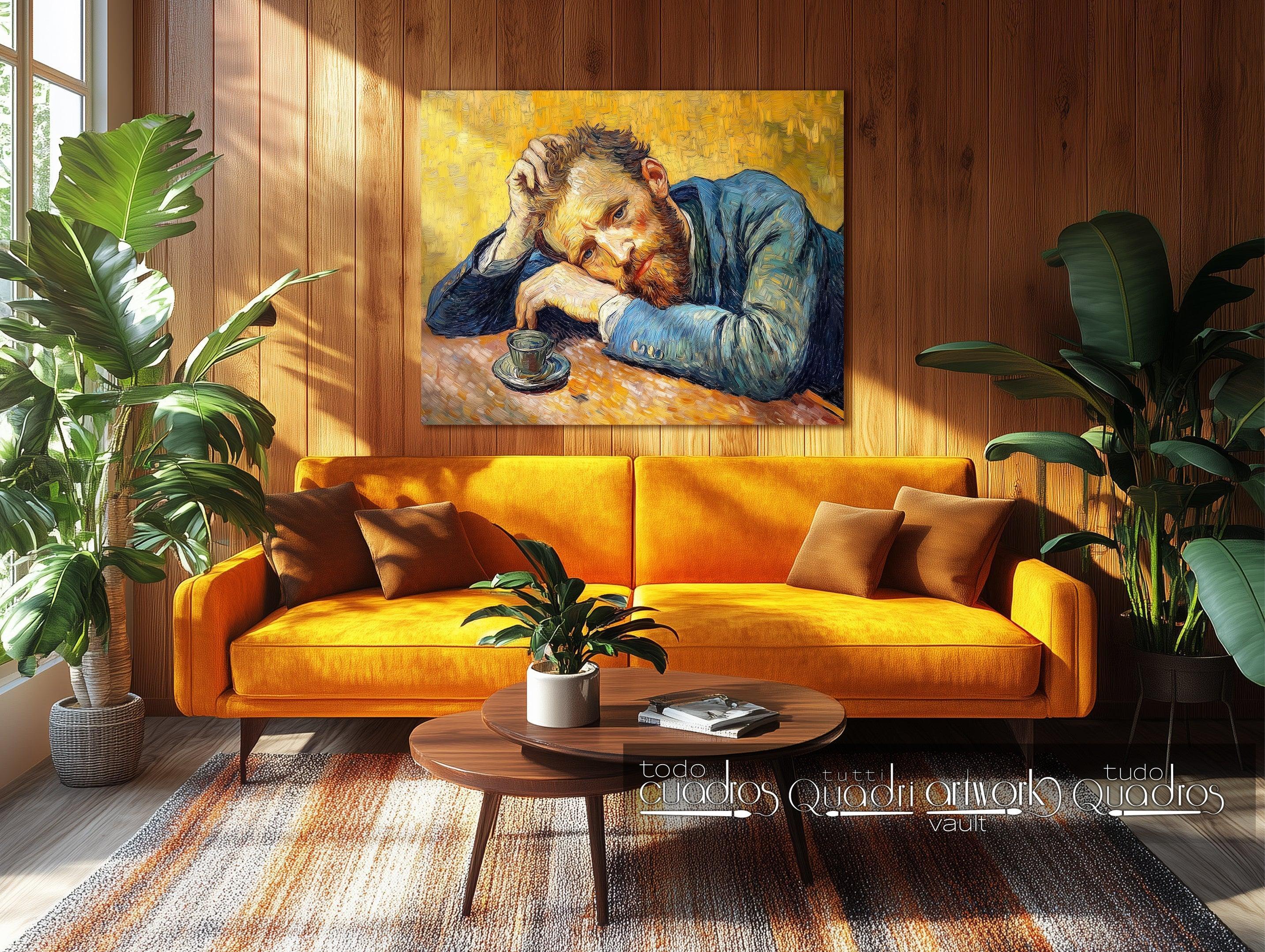 Entre sombras y pensamientos, estilo Van Gogh moderno
