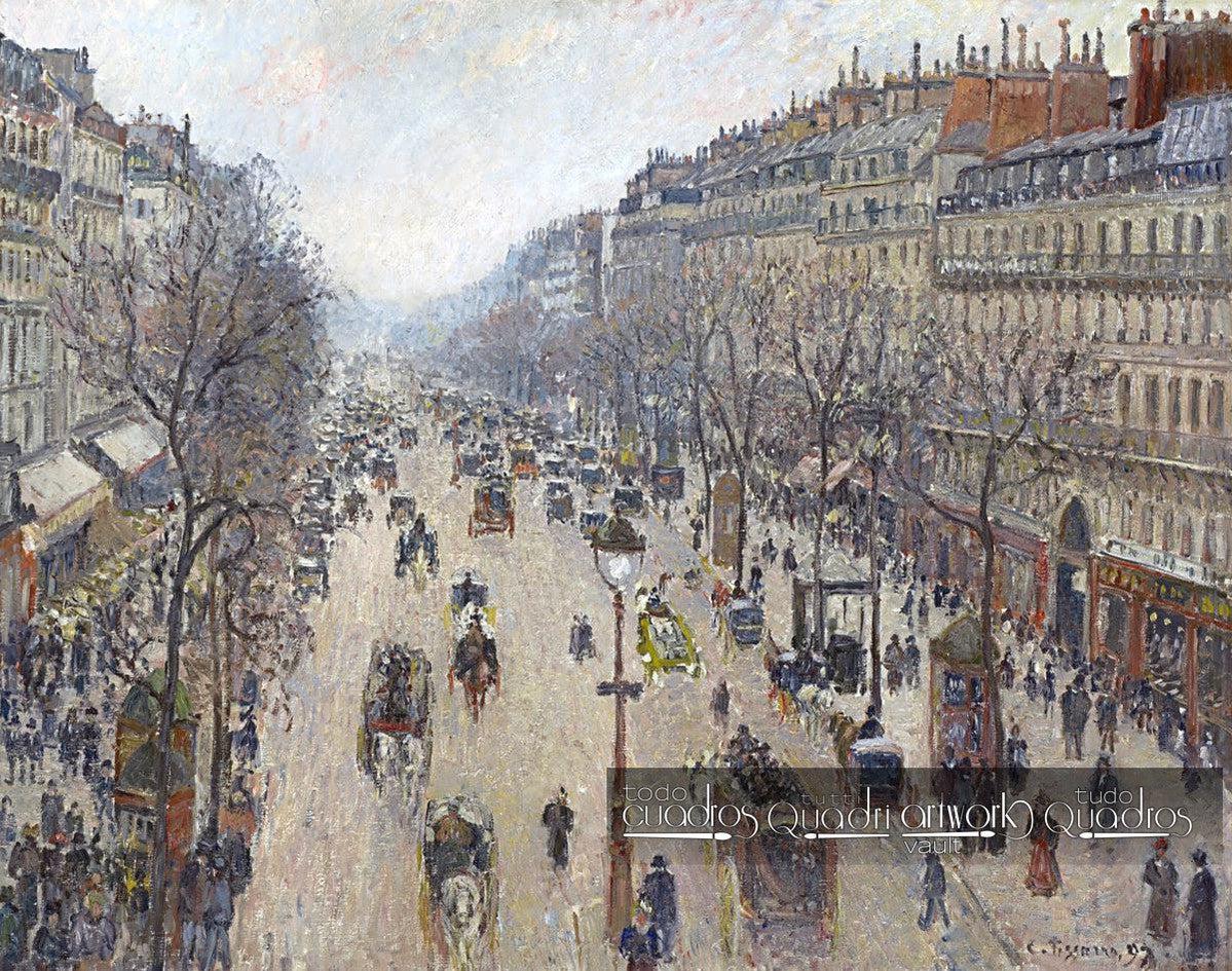 Boulevard Montmartre, Invierno, Pissarro