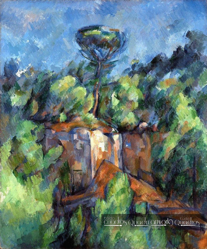 Carrières de Bibémus, Cézanne