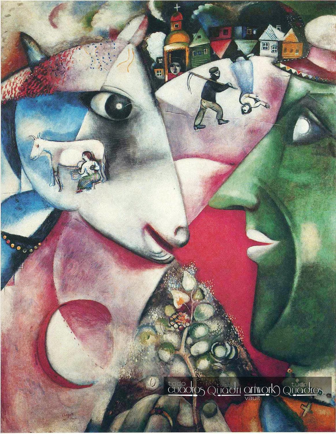 Yo y la aldea, Chagall