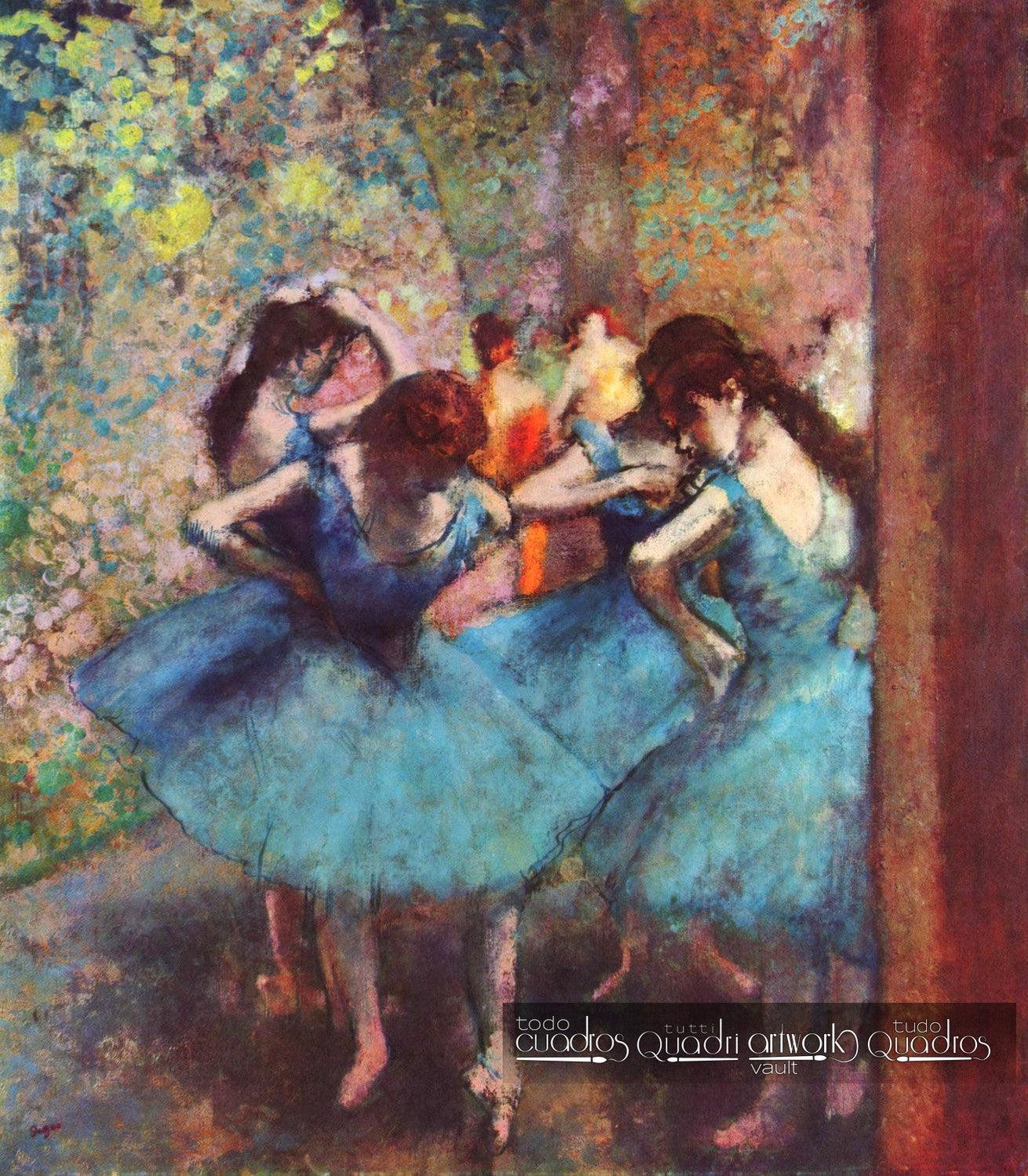Bailarinas de azul, Degas