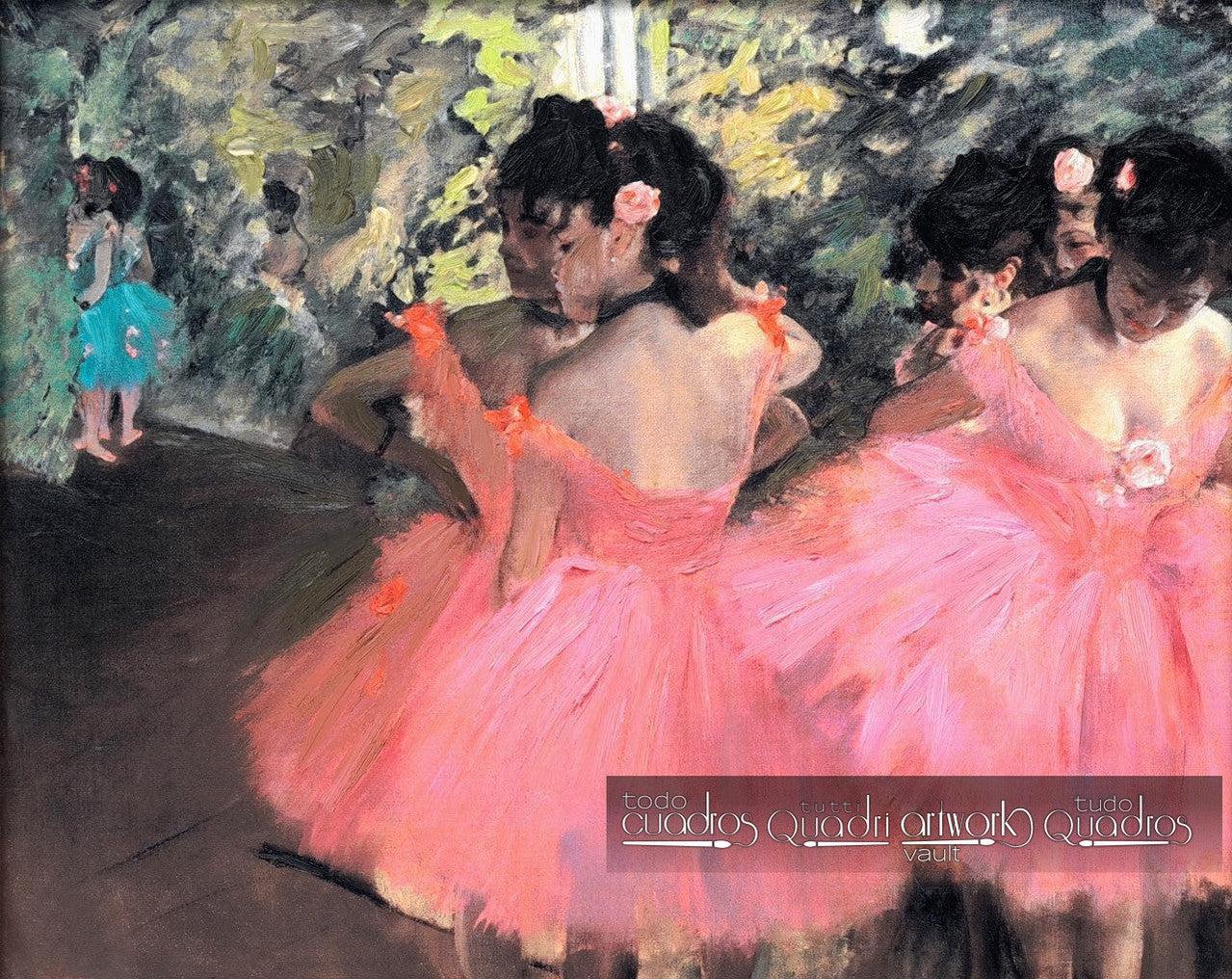 Bailarinas de rosa, Degas