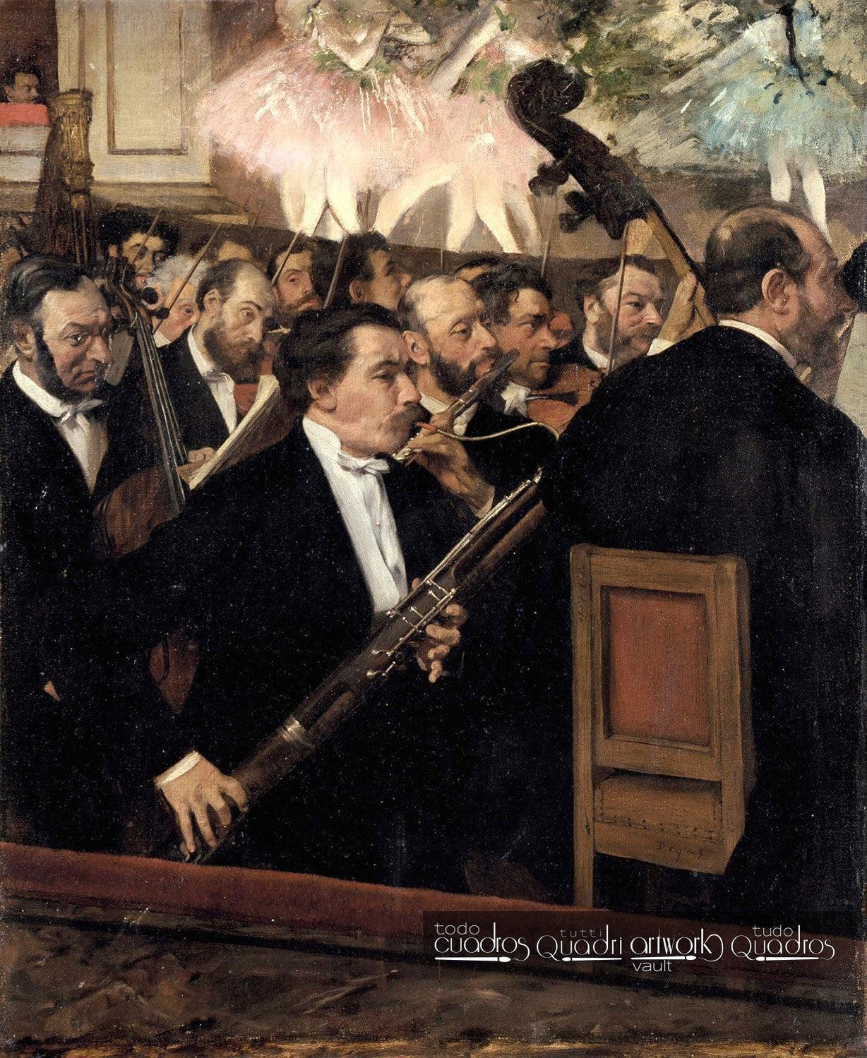 La orquesta en la ópera, Degas
