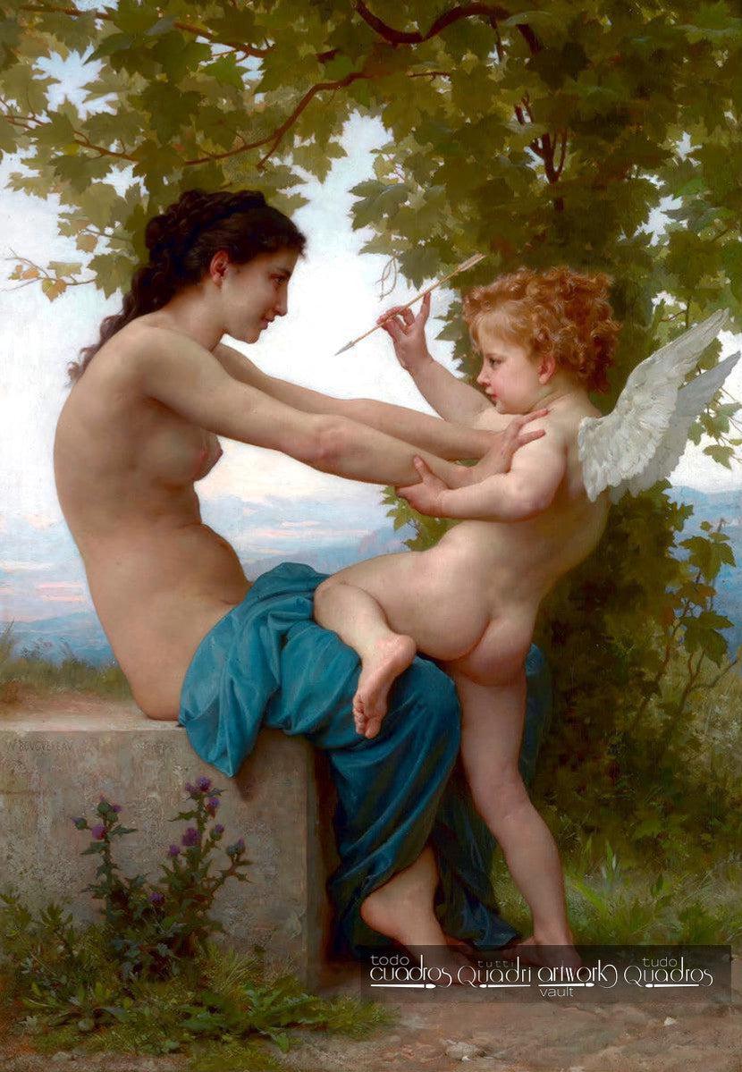 Joven defendiéndose de Eros, Bouguereau