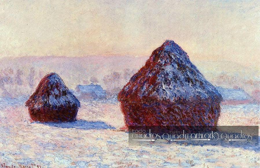 Trigo en la Nieve, Monet
