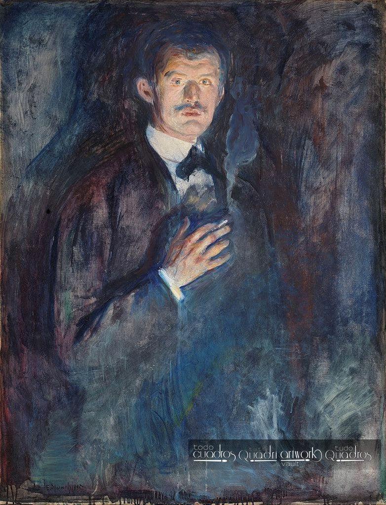 Autorretrato con cigarrillo, Munch