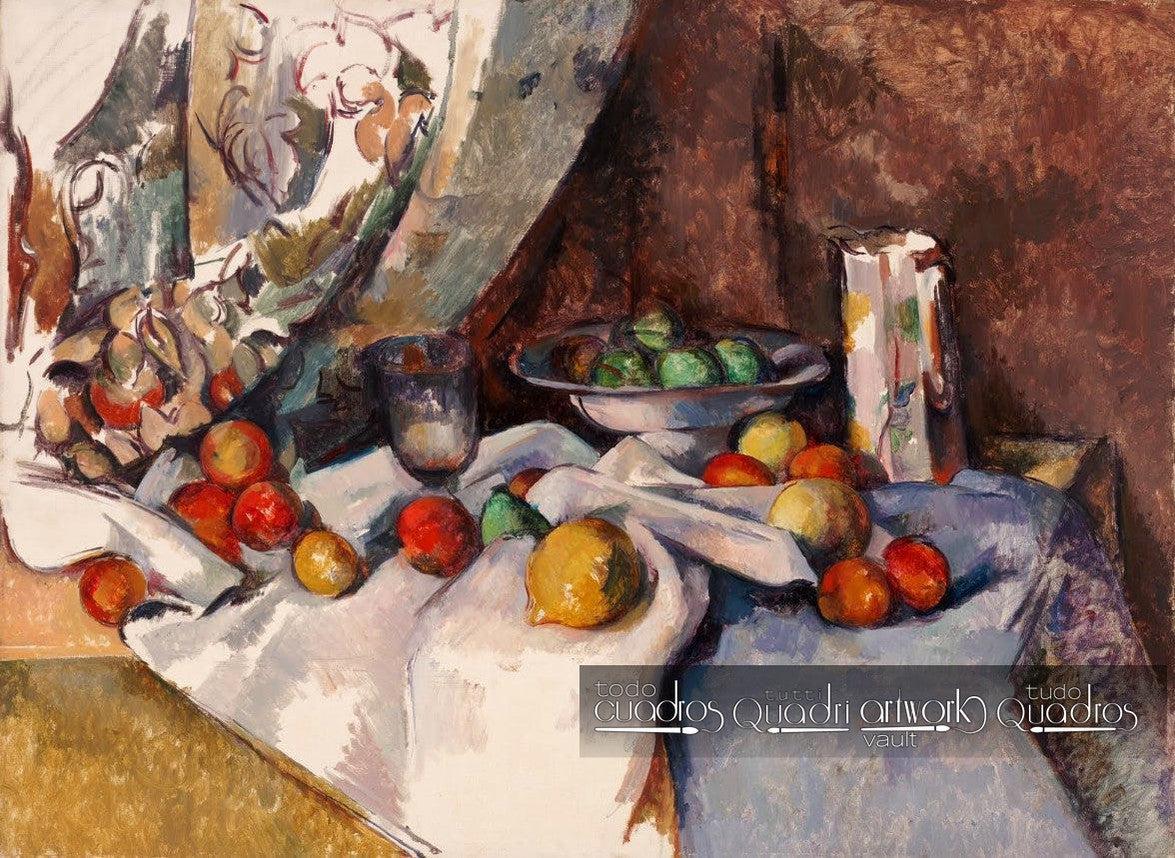 Naturaleza muerta con manzanas, Cézanne