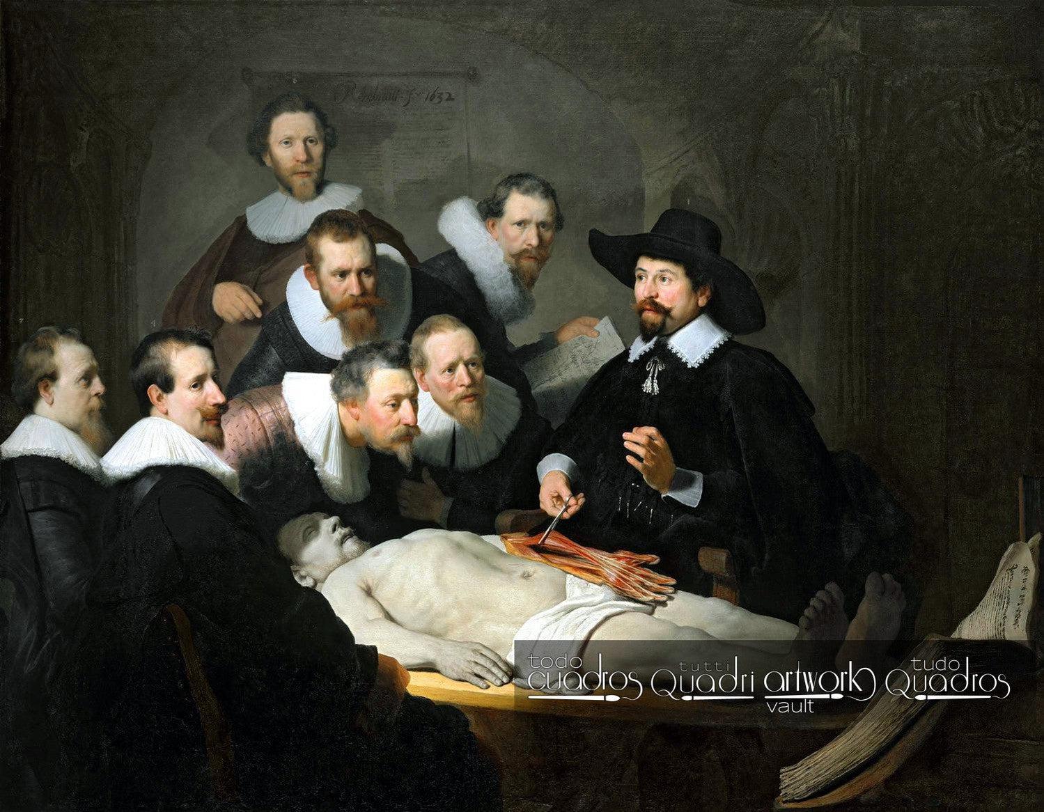 Lección de anatomía del Dr. Nicolaes Tulp, Rembrandt
