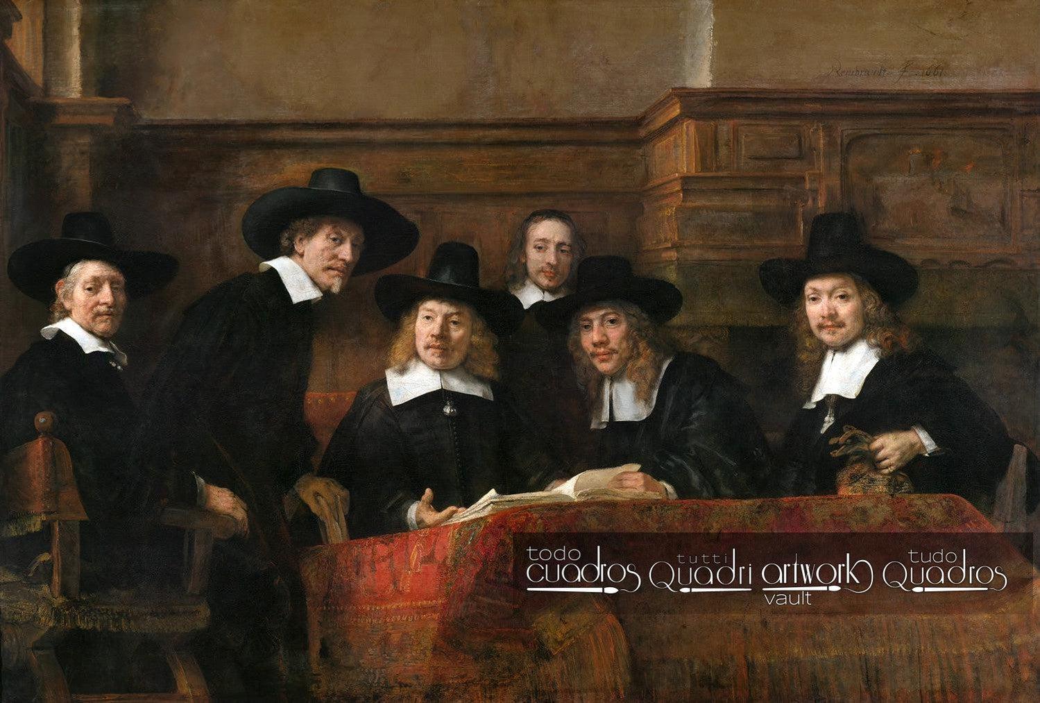 Los síndicos de los pañeros, Rembrandt