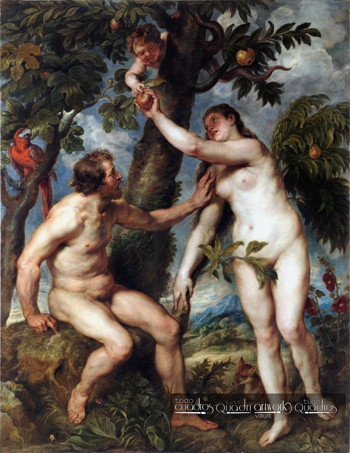 Adán y Eva, Rubens