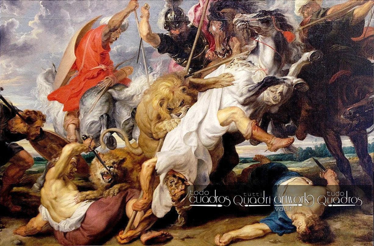 La caza del león, Rubens