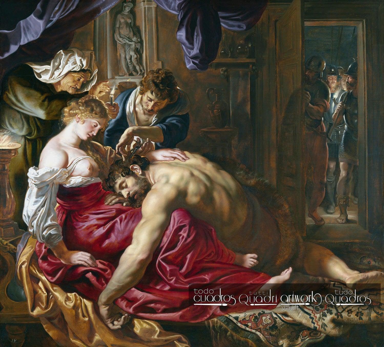 Sansón y Dalila, Rubens