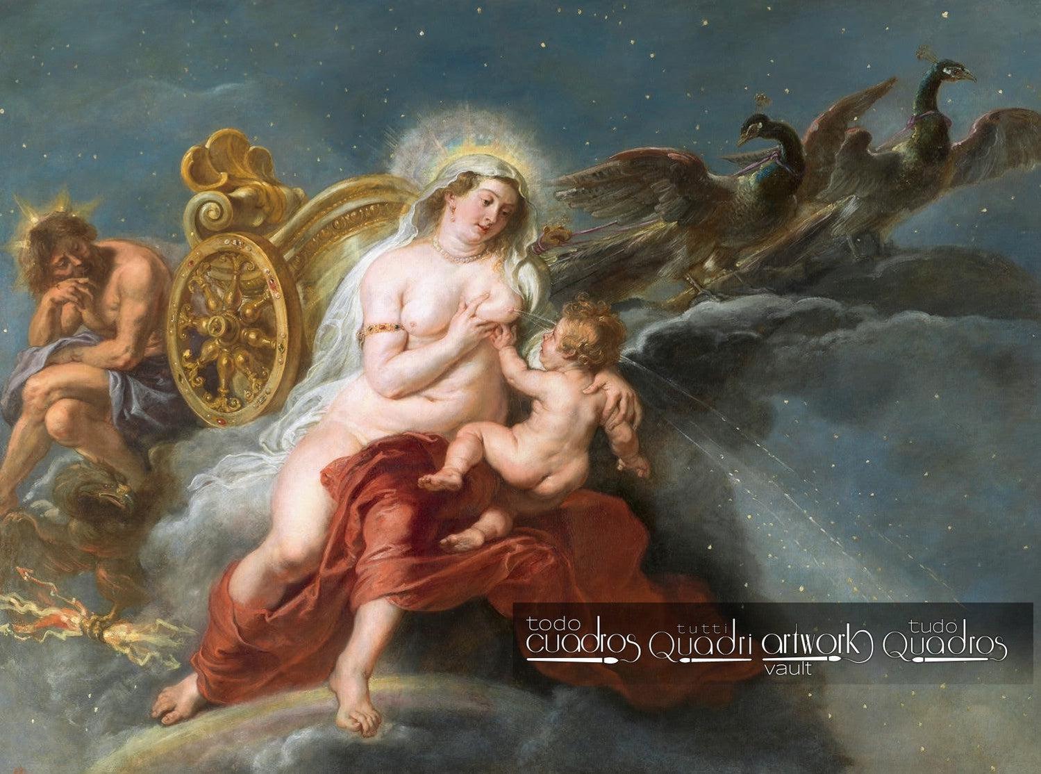El nacimiento de la Vía Láctea, Rubens