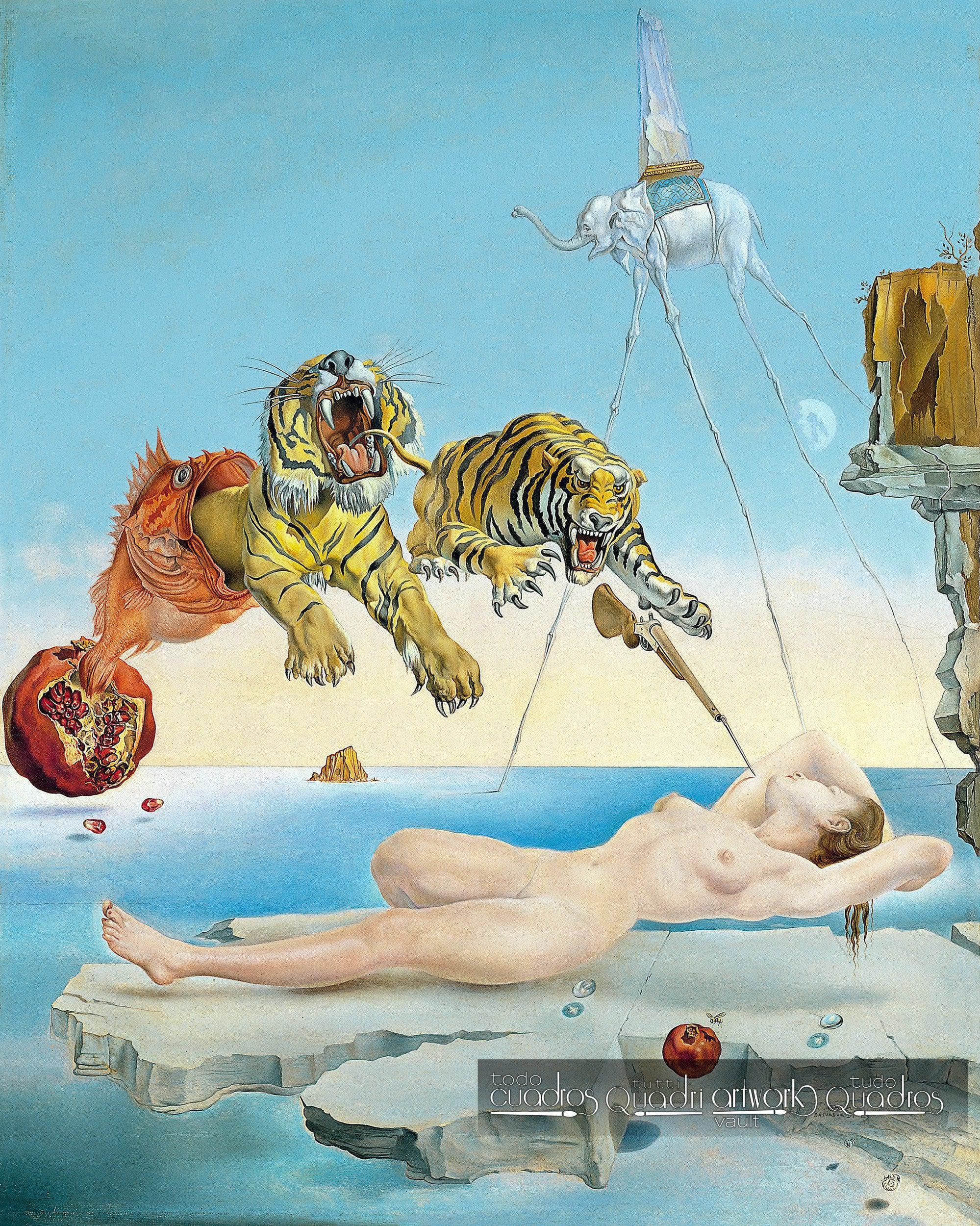 Sueño causado por el vuelo de una abeja, Dalí