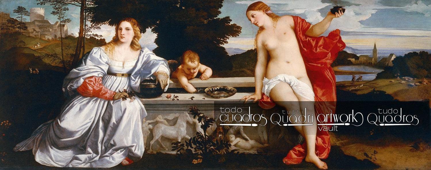 Amor sacro y amor profano, Tiziano