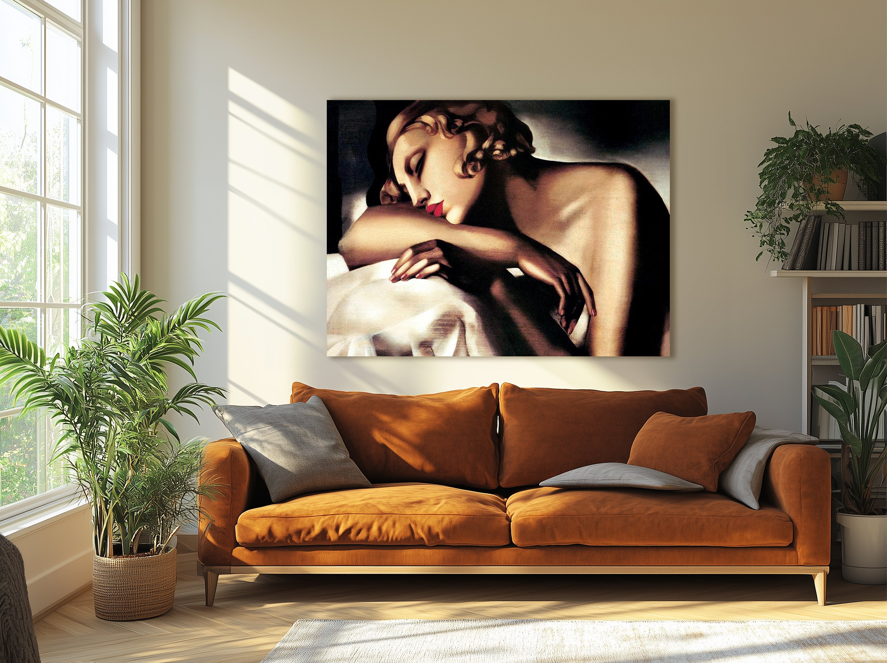 Cuadros de T. Lempicka, lienzos modernistas al óleo.