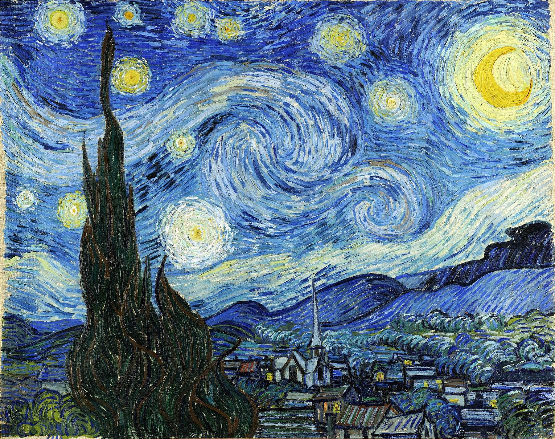 La noche estrellada, Van Gogh