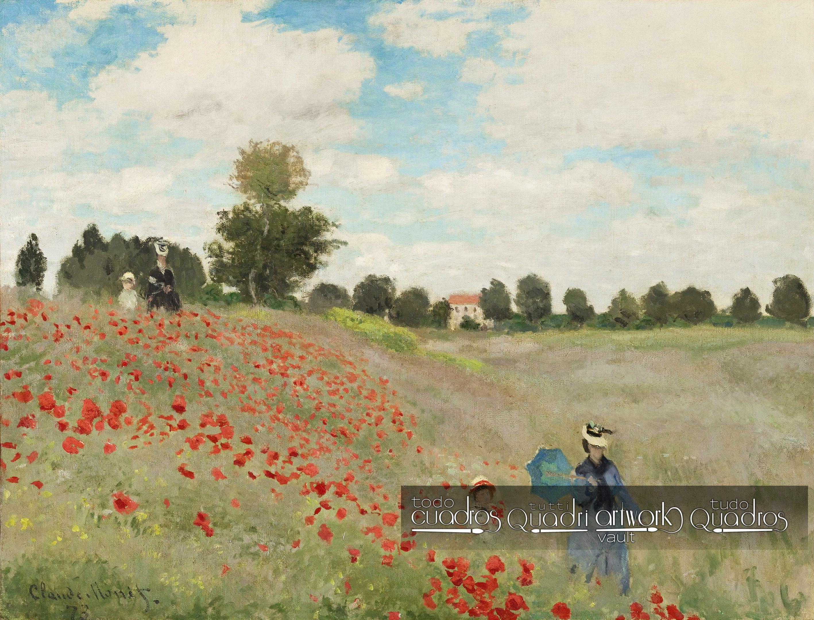 Campo de amapolas, Monet