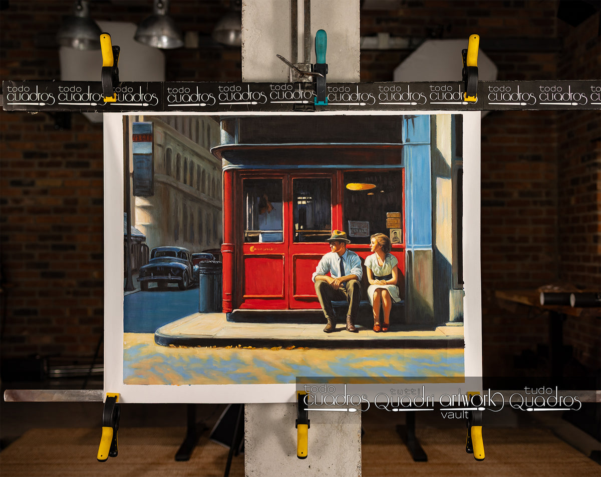 La espera compartida, estilo Hopper