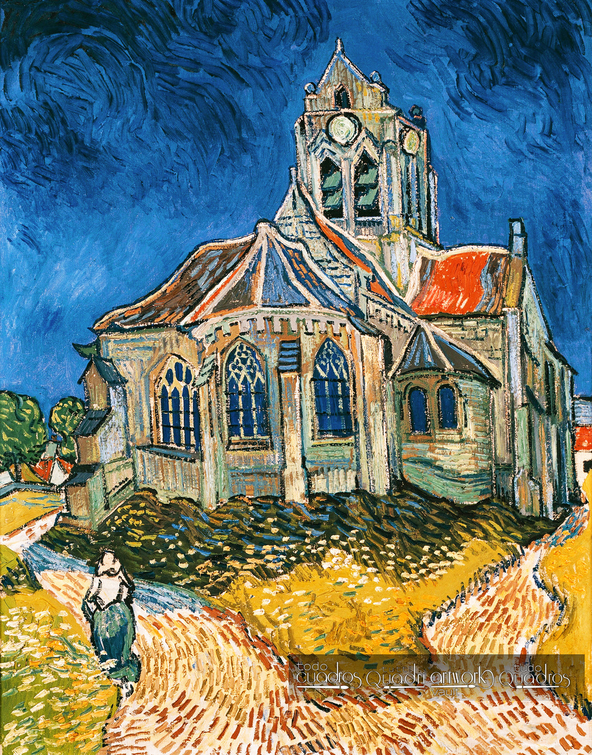 La iglesia de Auvers, Van Gogh