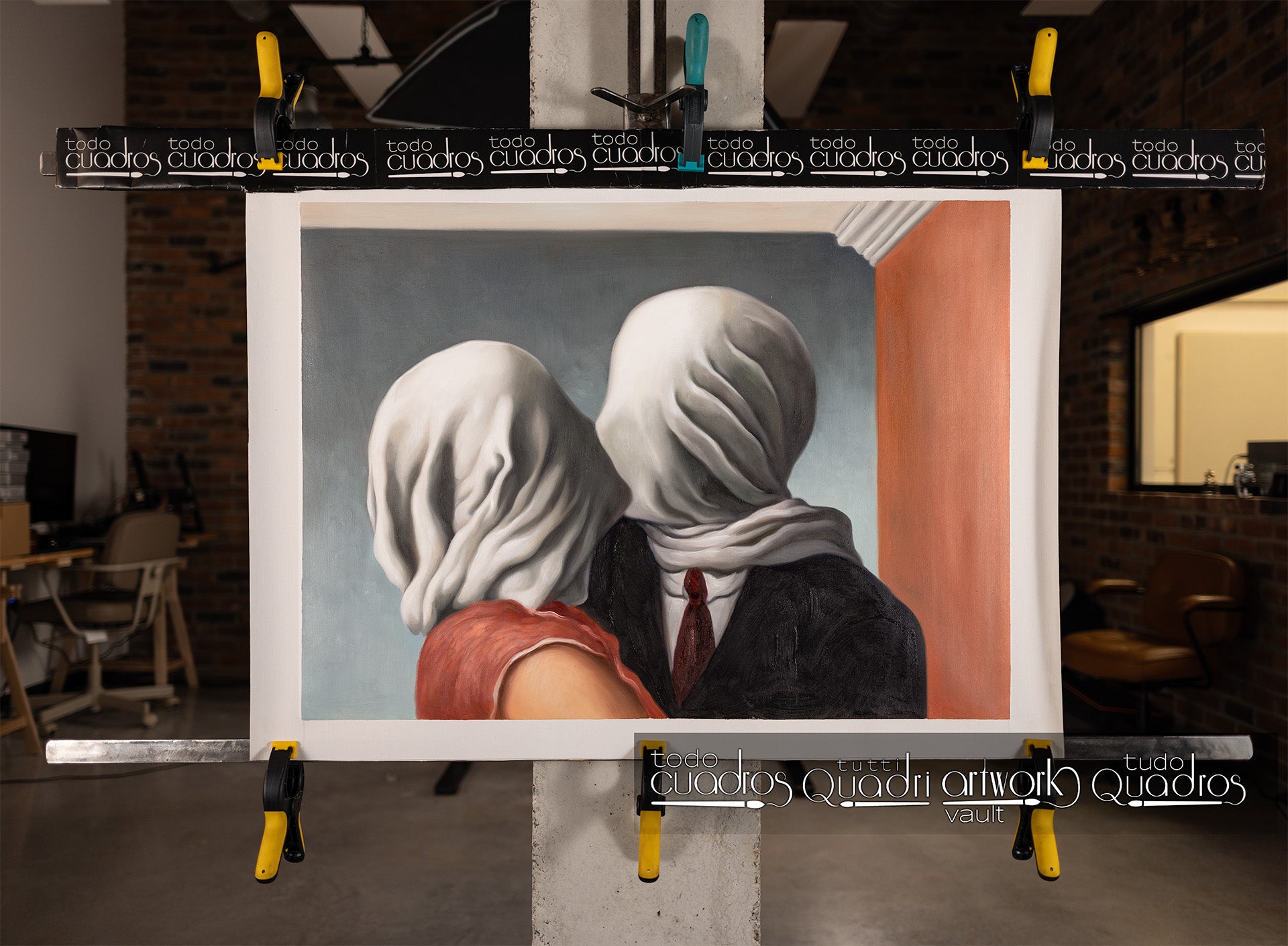 Los amantes, Magritte
