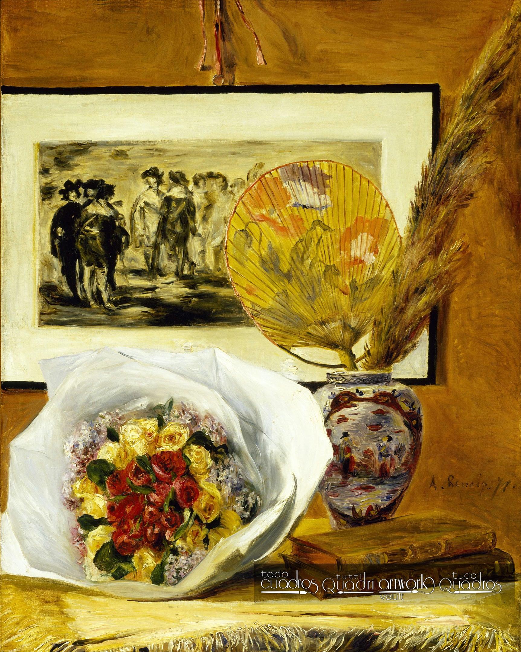Naturaleza muerta y bouquet, Renoir