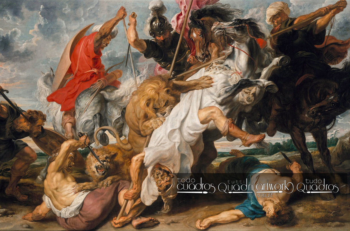 La caza del león, Rubens