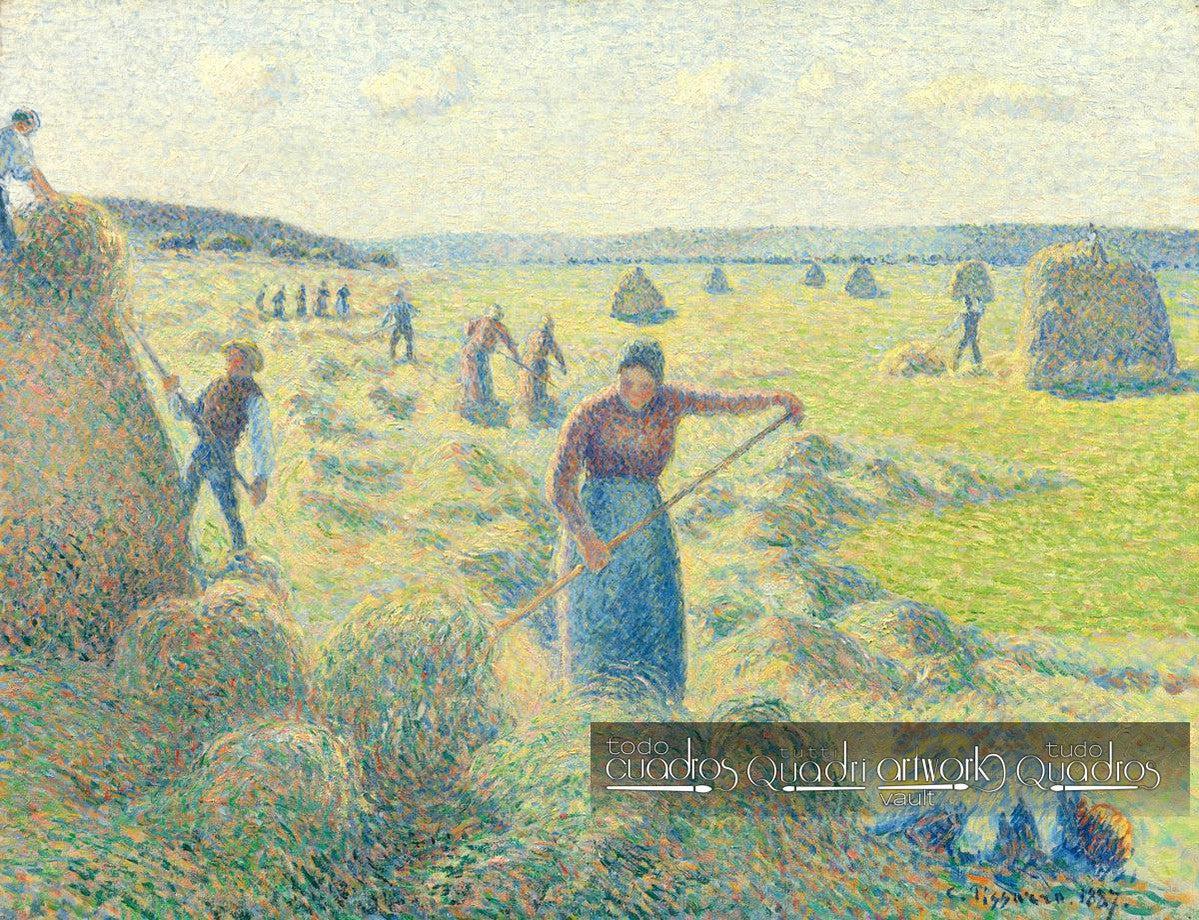 La Recolecta de Heno en Éragny, Pissarro