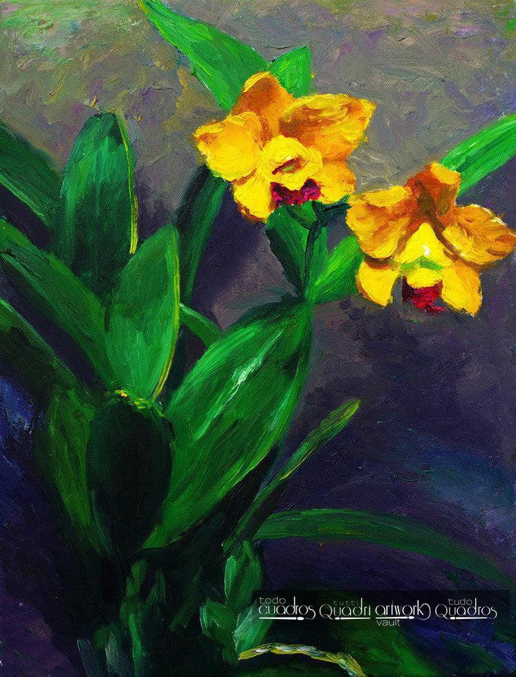 Botones de oro, Óleo Floral