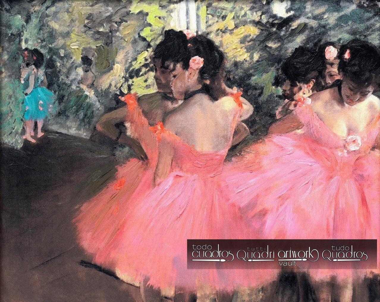 Bailarinas de rosa, Degas
