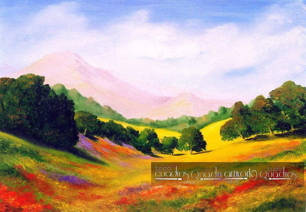 El valle, Óleo de Paisaje