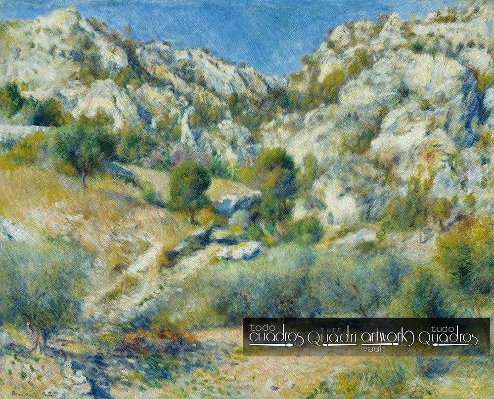 Peñas rocosas en L'Estaque, Renoir