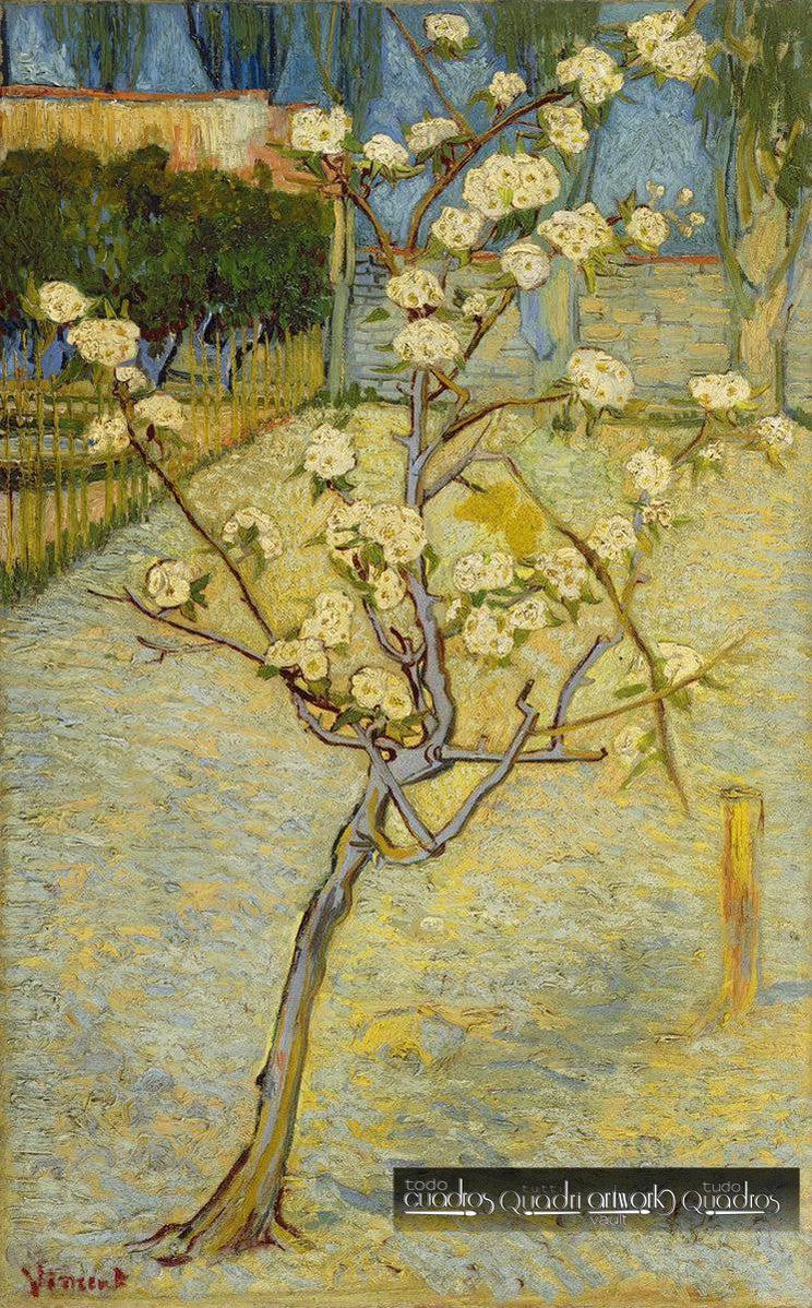 Pequeño peral en flor, Van Gogh