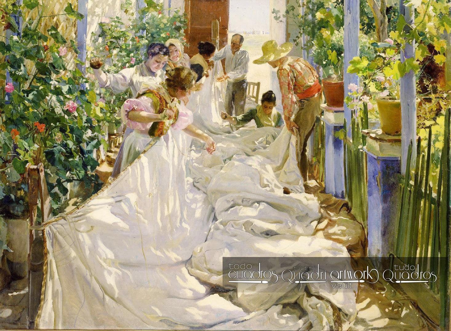 Cosiendo la Vela, Sorolla