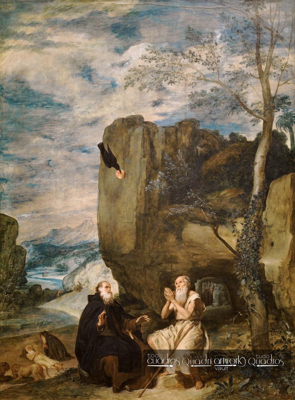San Antonio Abad y San Pablo, primer ermitaño, Velázquez