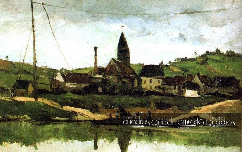 Vista de Bonnieres, Cézanne