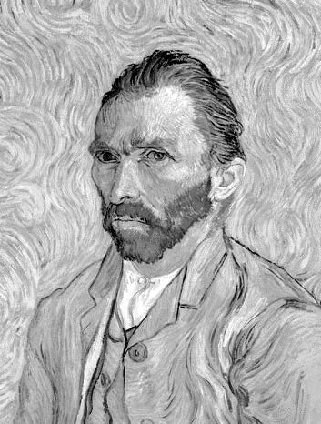 Vincent van Gogh el pintor atormentado e incomprendido Autorretrato-van-gogh-bn