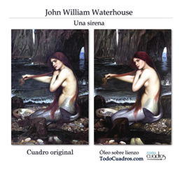 Copia de arte realista de Waterhouse.